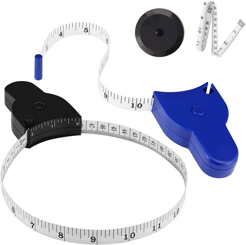 LYTOWN Body Measuring Tape 60in/150cm, 4PCS Measuring Tape for Body, Lock Pin and Push-Button, Portable Retracable Body Measuring Ruler for Fitness, Weight Loss, Tailor, Sewing, Handcrafts - Image 1